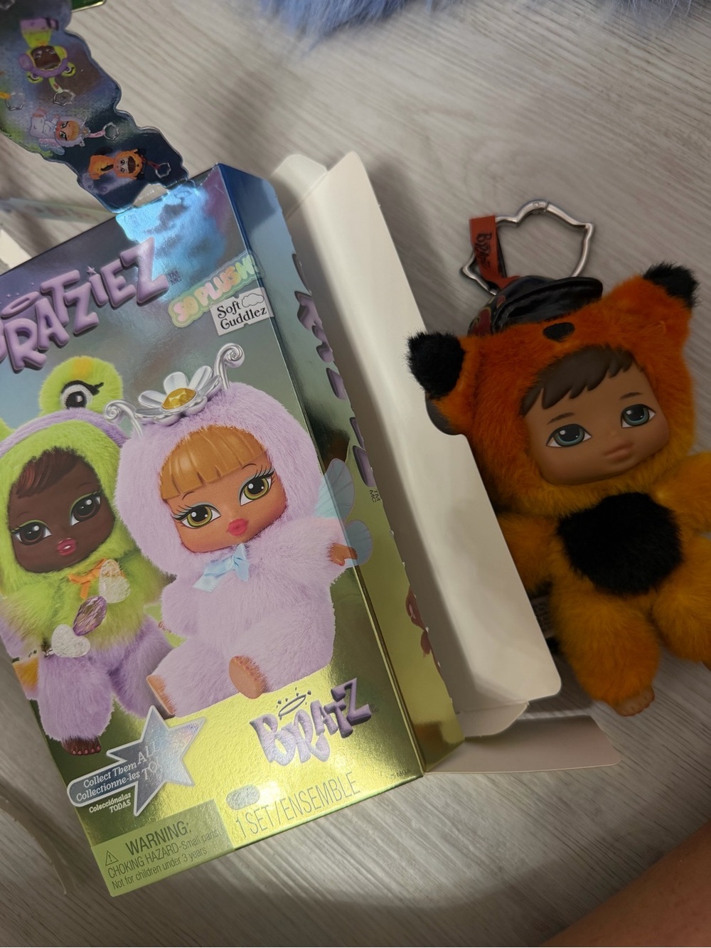 Bratz Babyz Orange Fox Plush Keychain